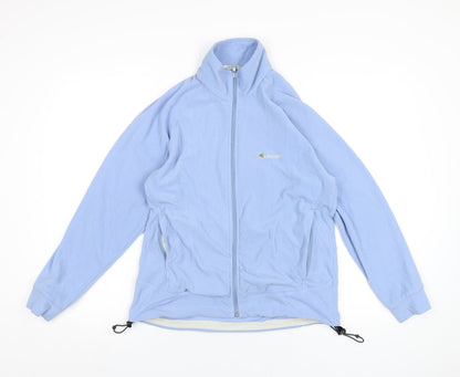 Outdoor Scene Womens Blue Jacket Size 10 Zip