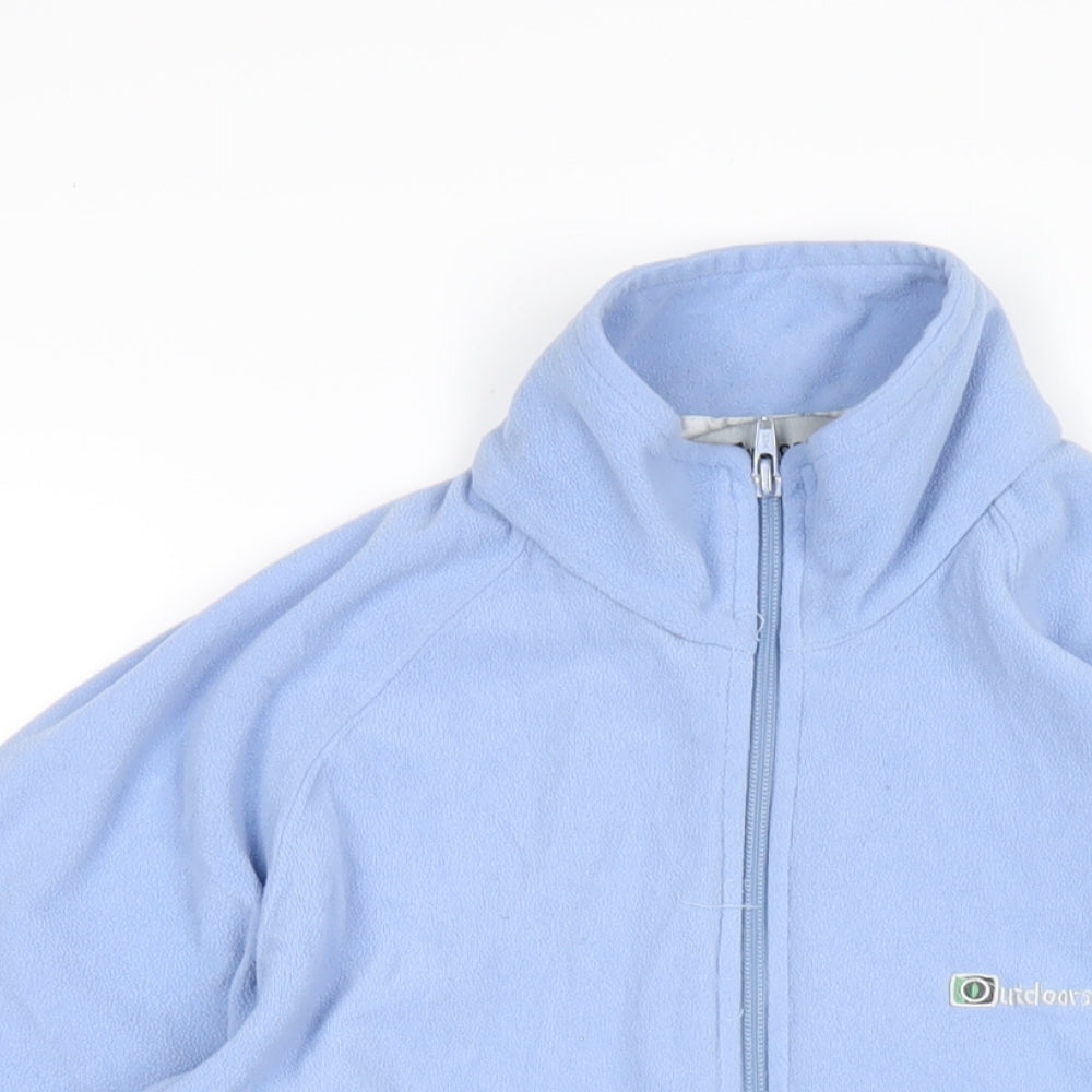 Outdoor Scene Womens Blue Jacket Size 10 Zip