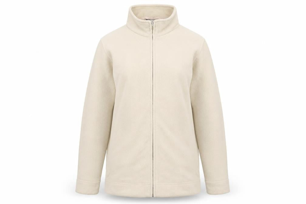 EWM Womens Beige Jacket Size 10 Zip