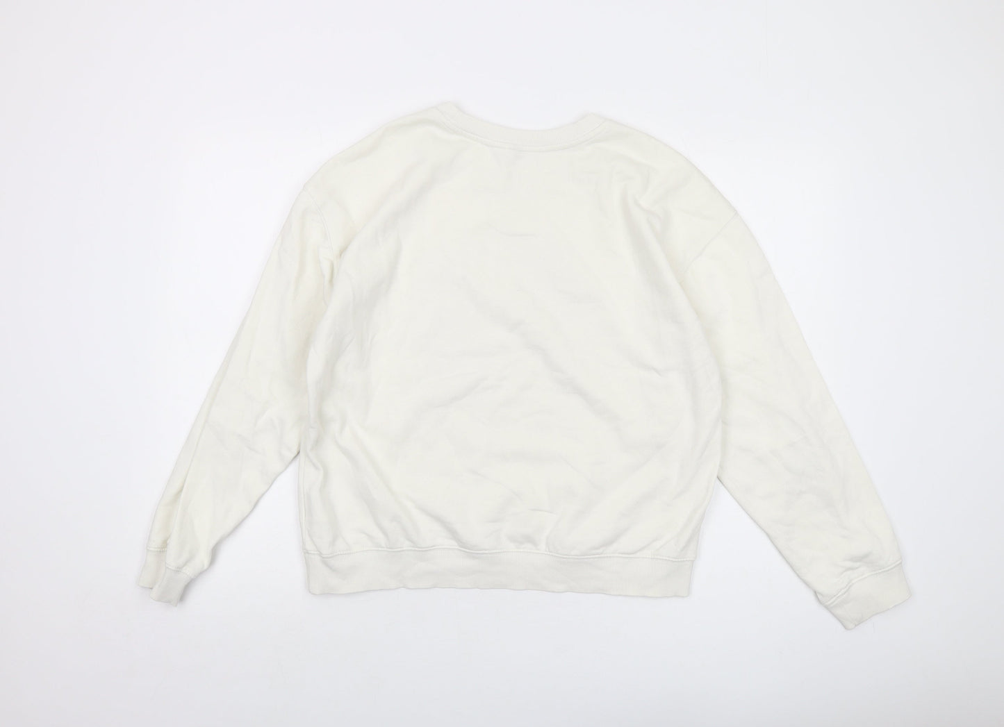 Colorado Womens Ivory Cotton Pullover Sweatshirt Size S Pullover - The Rockies Studio