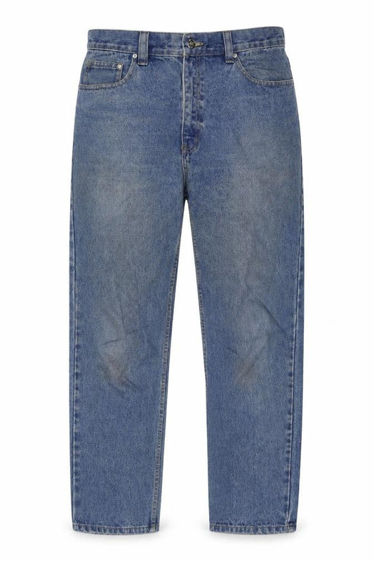 Matinee Mens Blue Cotton Straight Jeans Size 36 in L29 in Regular Button