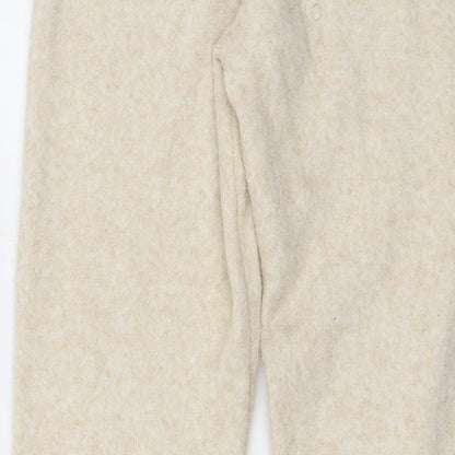 Preloved Disney Womens Beige Polyester Trousers Size M L27 in Regular Drawstring - The Winnie Pooh - Label