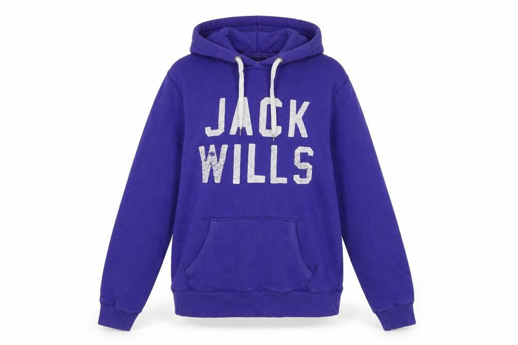 Jack Wills Womens Purple Cotton Pullover Hoodie Size 12 Pullover - Logo