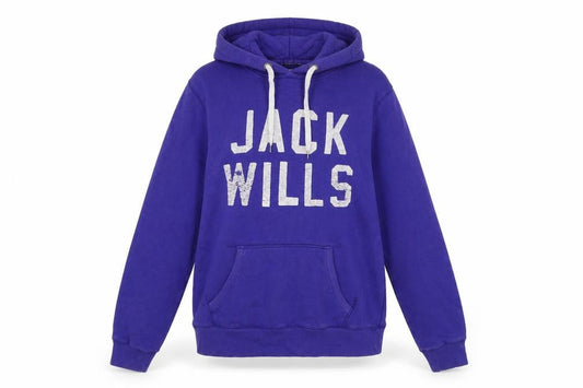 Jack Wills Womens Purple Cotton Pullover Hoodie Size 12 Pullover - Logo