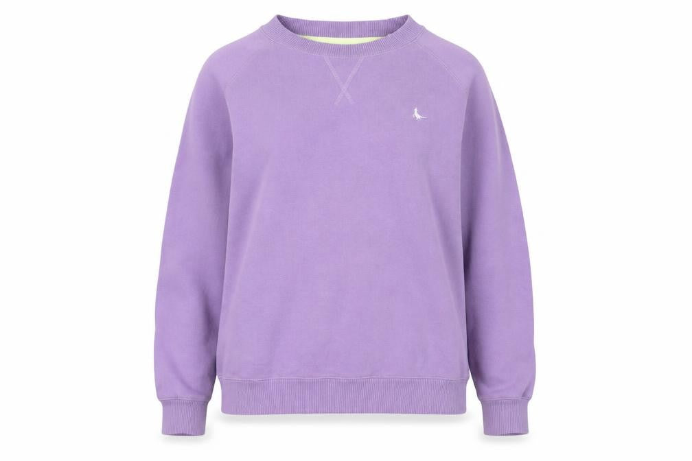Jack Wills Womens Purple Cotton Pullover Sweatshirt Size 10 Pullover