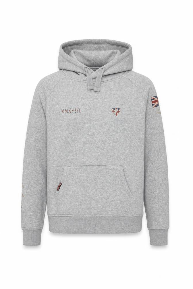 Aubrion Boys Grey Cotton Pullover Hoodie Size 13 Years Pullover