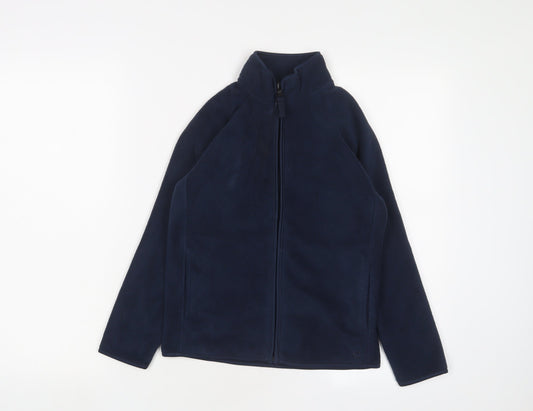 GOODMOVE Girls Blue Jacket Size 8-9 Years Zip
