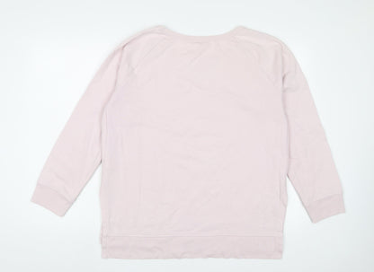 Gap Womens Pink Cotton Pullover Sweatshirt Size L Pullover
