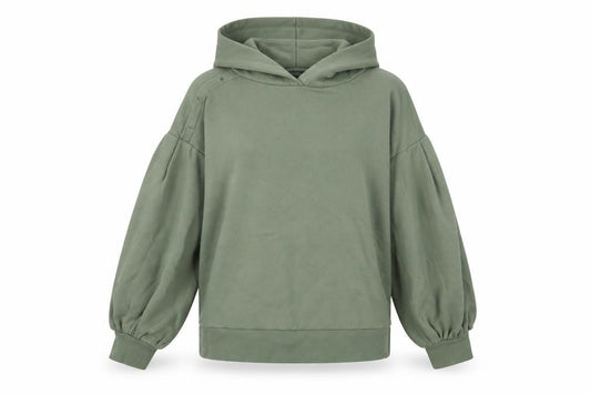 New Look Womens Green Cotton Pullover Hoodie Size S Pullover