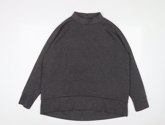 New Look Womens Grey Polyester Pullover Sweatshirt Size 12 Pullover