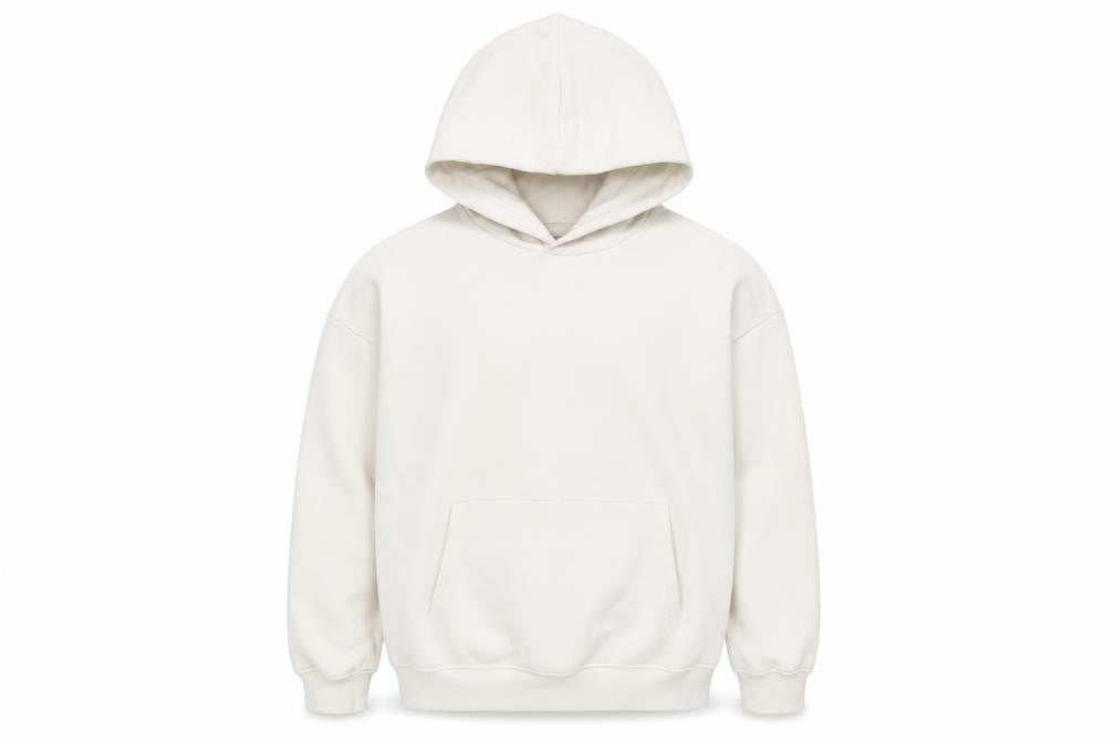 Marks & Spencer Boys White Cotton Pullover Hoodie Size 10-11 Years Pullover