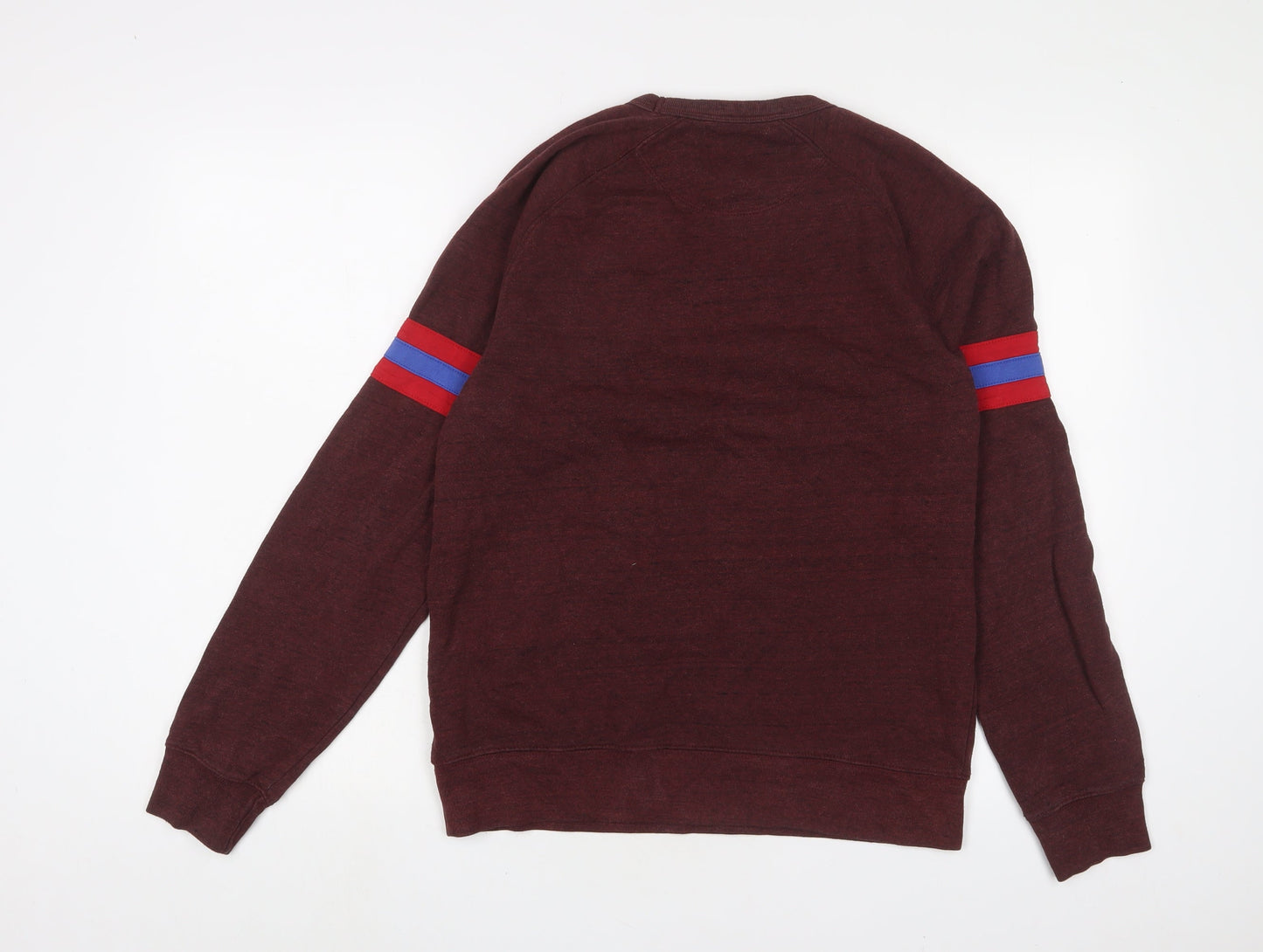 Old Navy Mens Red Cotton Pullover Sweatshirt Size S - Logo, Embroidered