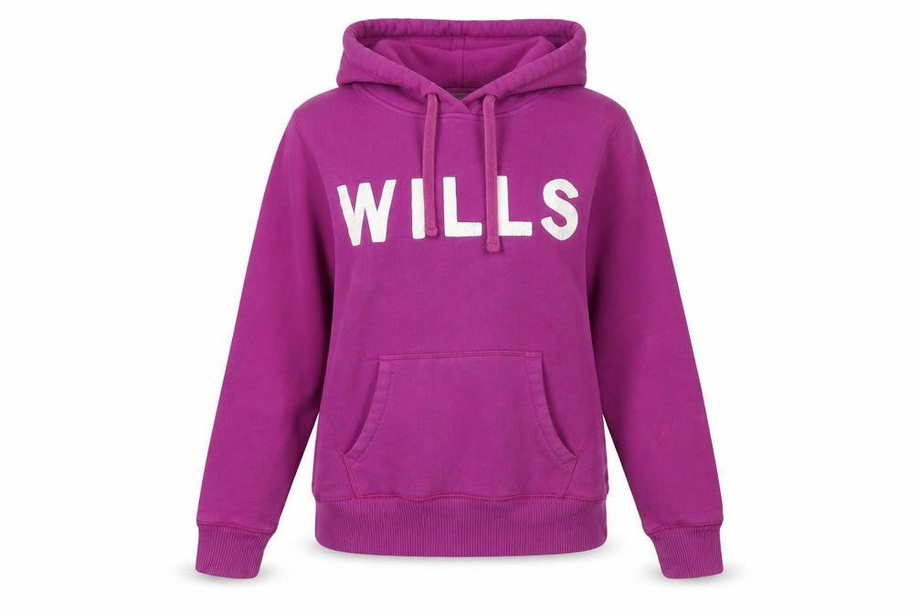 Jack Wills Womens Purple Cotton Pullover Hoodie Size 10 Pullover - Logo