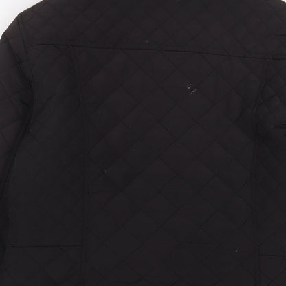 Oasis Mens Black Jacket Size M Zip - Pockets