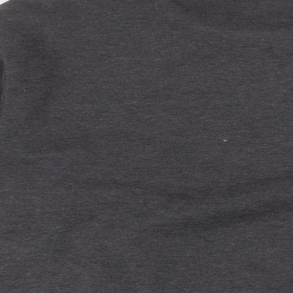 Slazenger Mens Grey Cotton Pullover Sweatshirt Size L - Logo, Embroidered