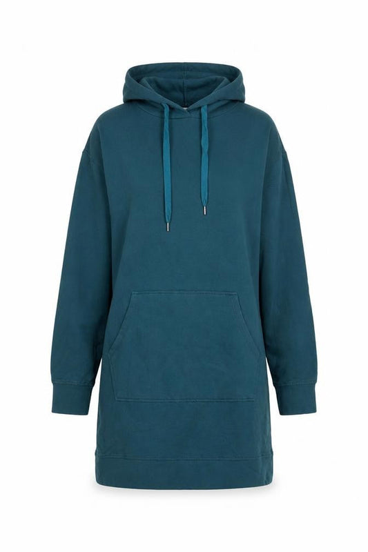 Civico Womens Blue Cotton Jumper Dress Size S Crew Neck Pullover