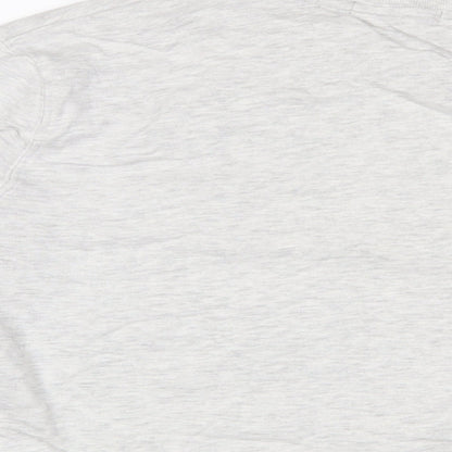 Brand and care label for French Connection women’s grey cotton pullover sweatshirt, size M, pullover - embroidered