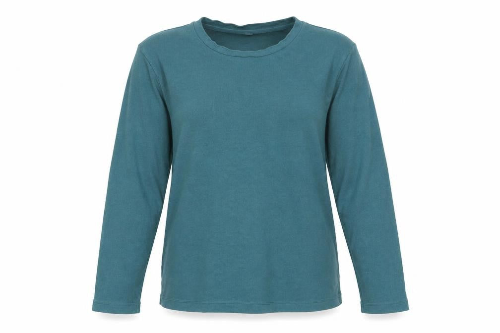 Uniqlo Womens Blue Viscose Pullover Sweatshirt Size L Pullover