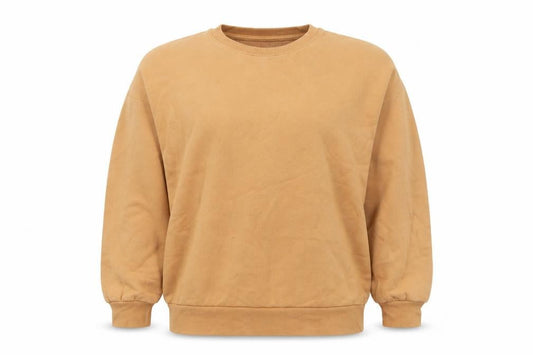 New Look Womens Brown Cotton Pullover Sweatshirt Size 8 Pullover