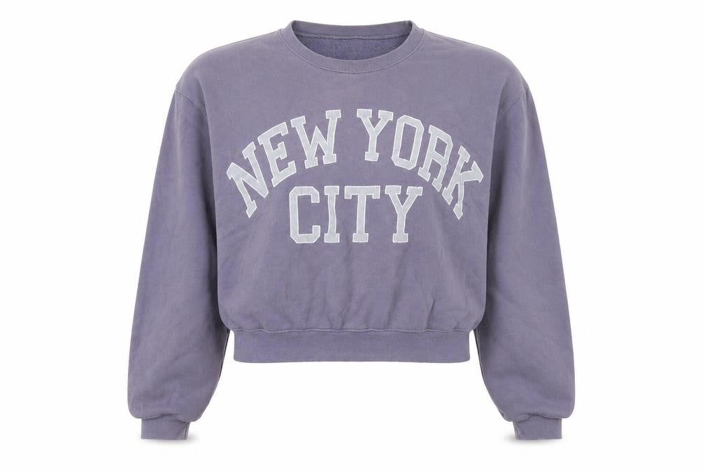 BIKBOK Womens Purple Cotton Pullover Sweatshirt Size S Pullover - New York City