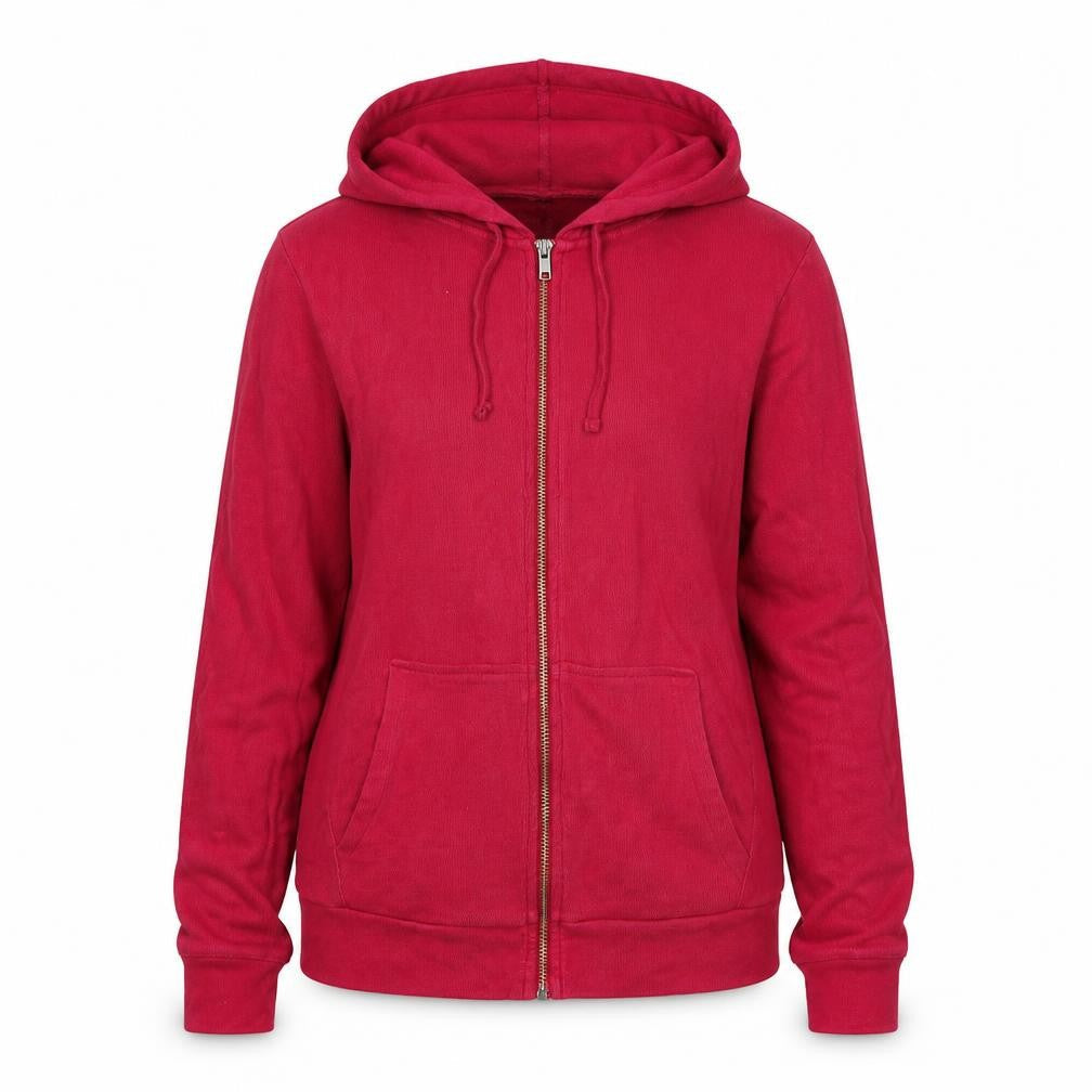 NEXT Womens Pink Cotton Full Zip Hoodie Size 8 Zip