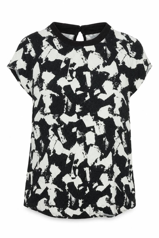 H&M Womens Black Cotton Basic T-Shirt Size M Collared