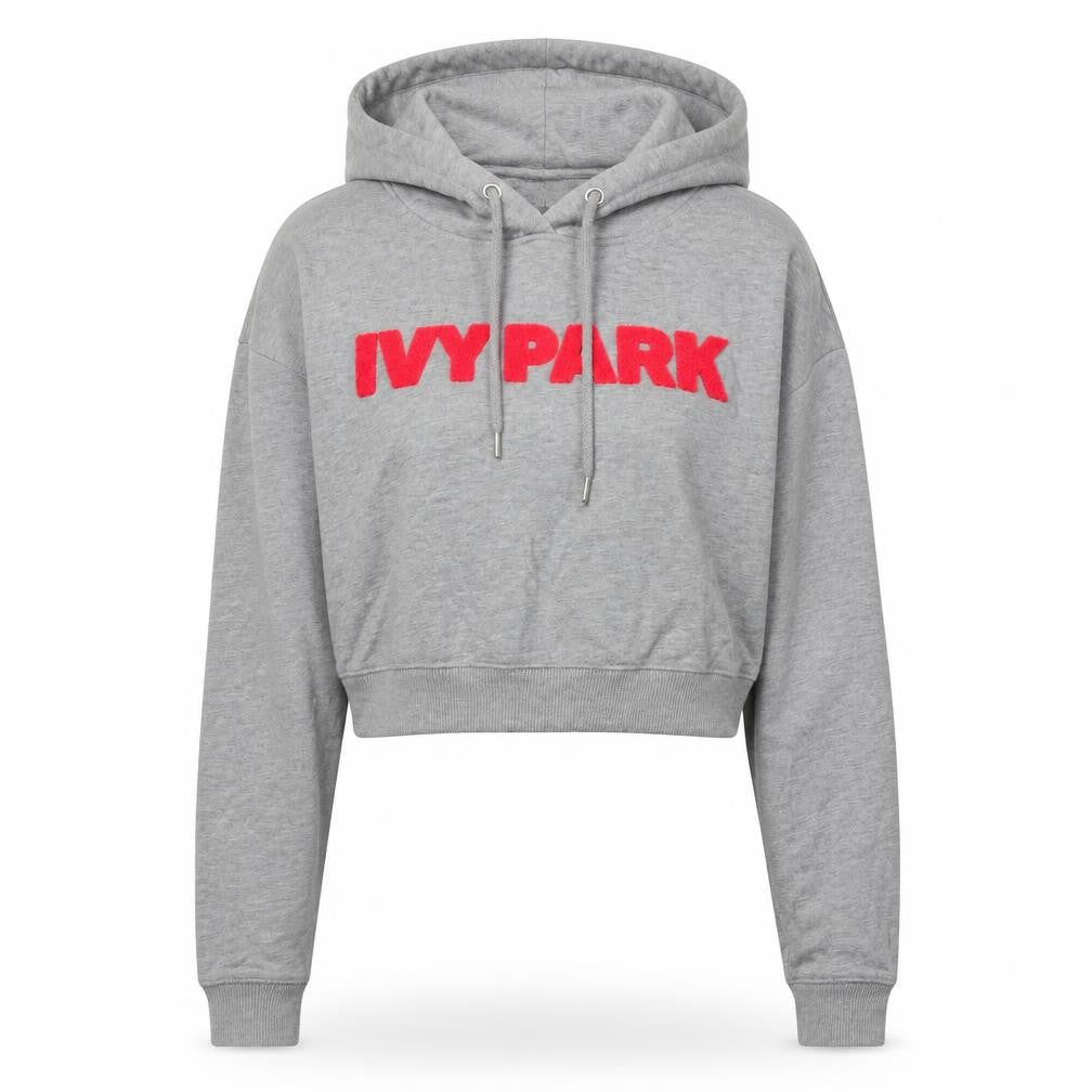 Ivy Park Women's Grey Pullover Hoodie Medium