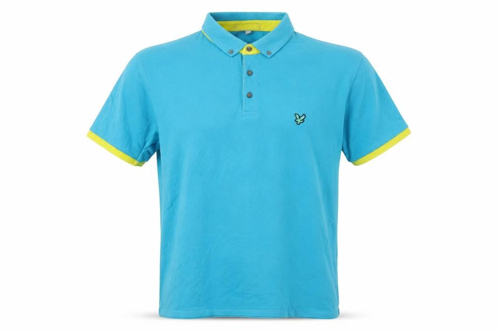 Lyle & Scott Men's Blue Polo Size M Short Sleeve