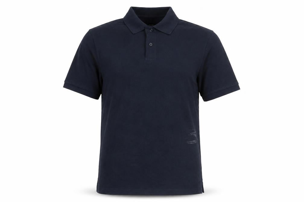 Marks & Spencer Mens Blue Cotton Polo Size M Collared Button
