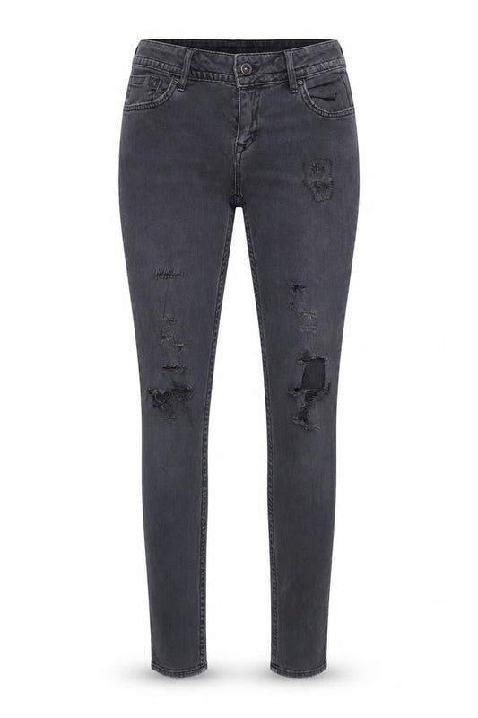 H&M Womens Grey Cotton Skinny Jeans Size 28 in L33.5 in Regular Zip