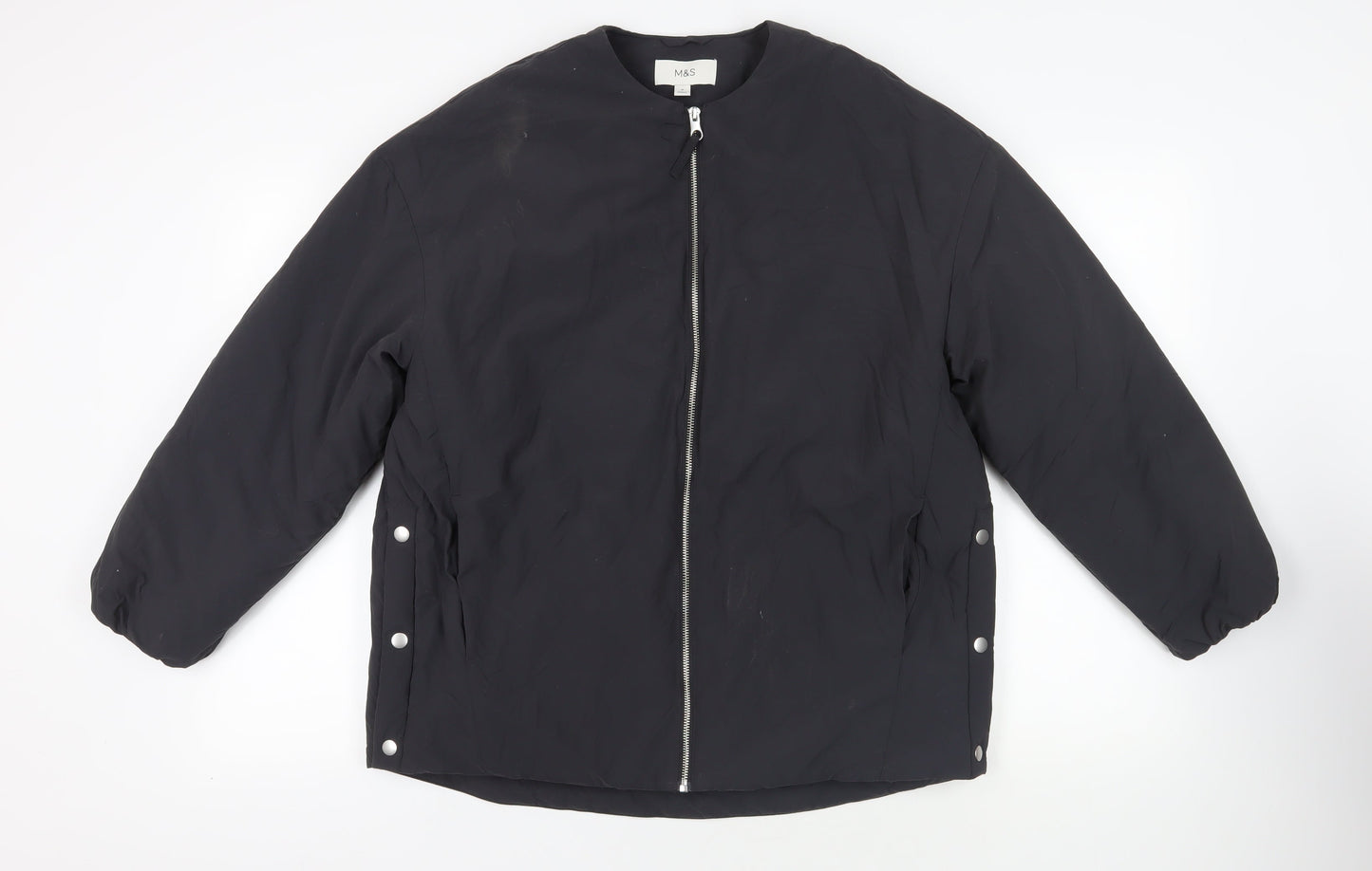 Marks and Spencer Mens Black Jacket Size M Zip