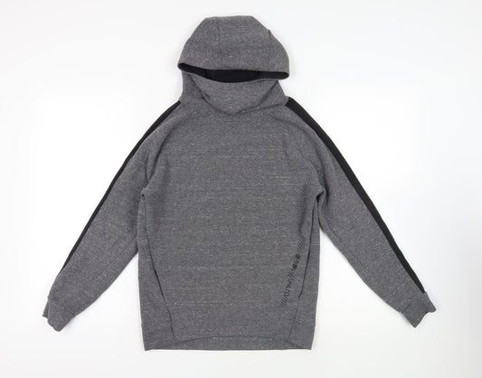 NEXT Boys Grey Cotton Pullover Hoodie Size 13 Years Pullover - Pockets