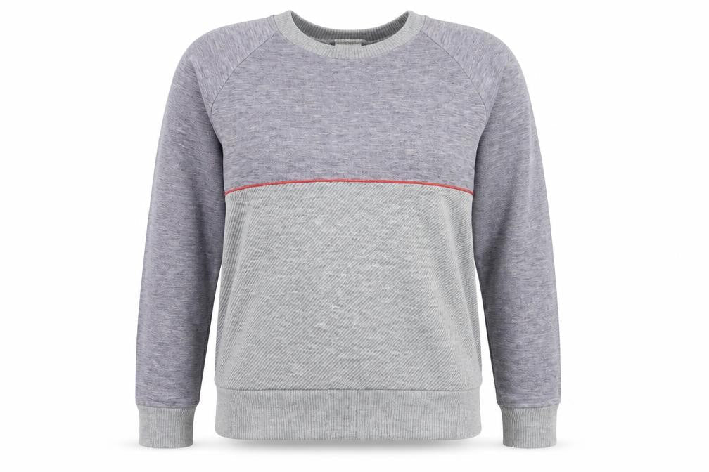 Conifer Sports Womens Grey Acrylic Pullover Sweatshirt Size M