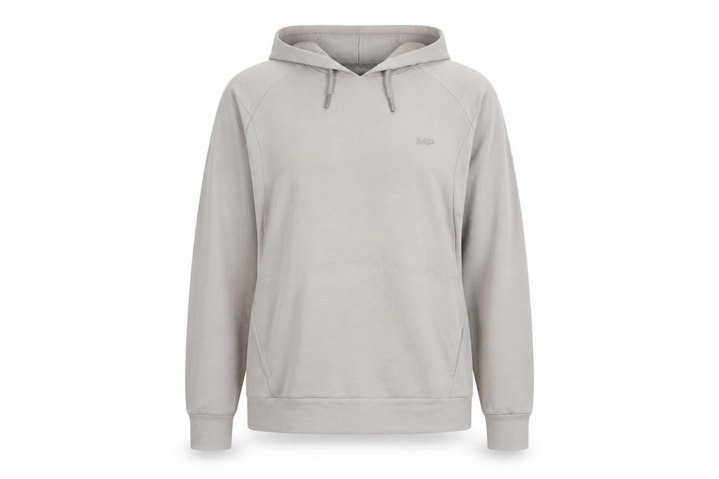 Myprotein Womens Beige Polyester Pullover Hoodie Size M Pullover - Logo Pockets