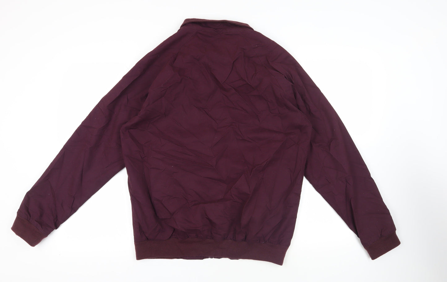 Uno. Camicie Mens Purple Bomber Jacket Jacket Size M Zip