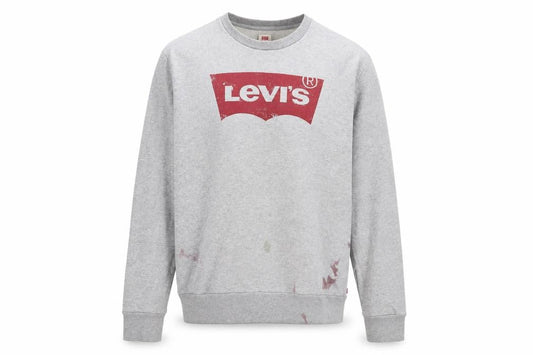 Levi's Mens Grey Cotton Pullover Sweatshirt Size 2XL - Logo