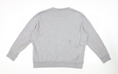 Levi's Mens Grey Cotton Pullover Sweatshirt Size 2XL - Logo