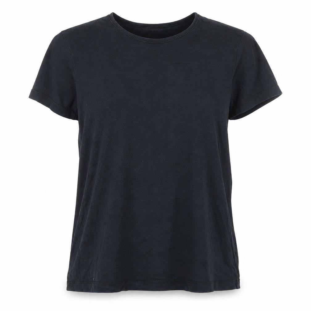 ASOS Womens Black Polyester Basic T-Shirt Size 12 Round Neck