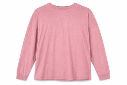 Front view of ASOS women’s pink 100% cotton pullover sweatshirt, size UK 8, pullover