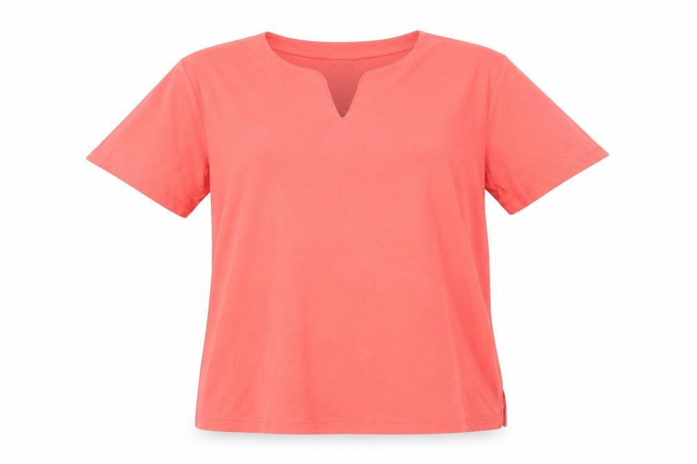 Classics Womens Red Polyester Basic T-Shirt Size 28 Sweetheart