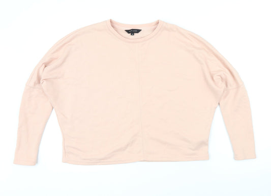 New Look Womens Pink Polyester Pullover Sweatshirt Size 10 Pullover