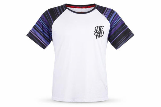DFND Womens White Cotton Basic T-Shirt Size XL Round Neck - Logo