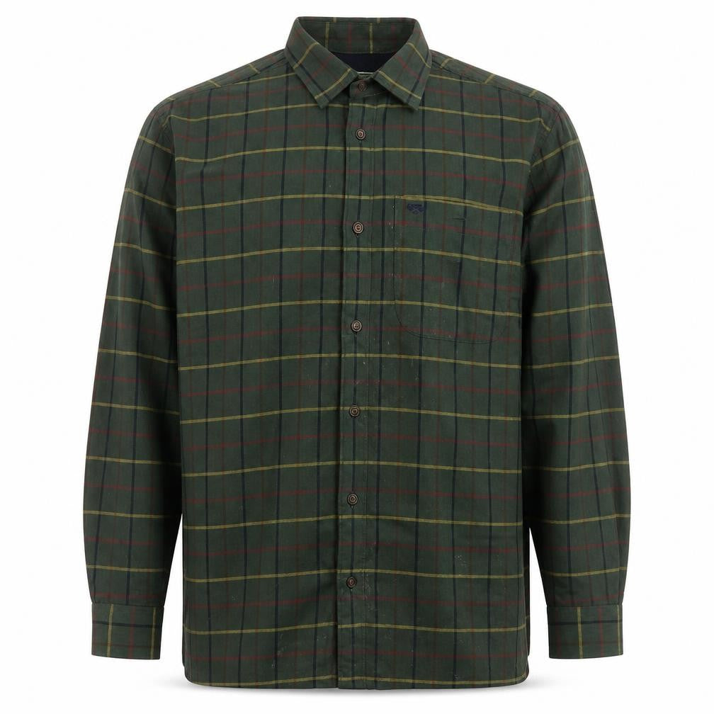 Field Pro Mens Green Check Jacket Size M Button