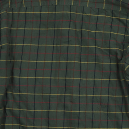 Field Pro Mens Green Check Jacket Size M Button
