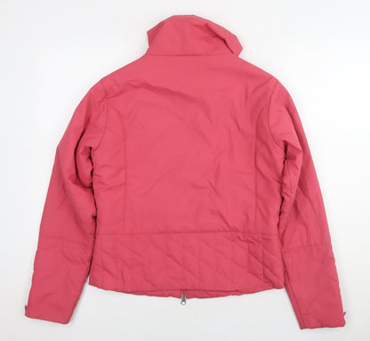 Back view of Ellesse women’s pink jacket, size UK 10, zip