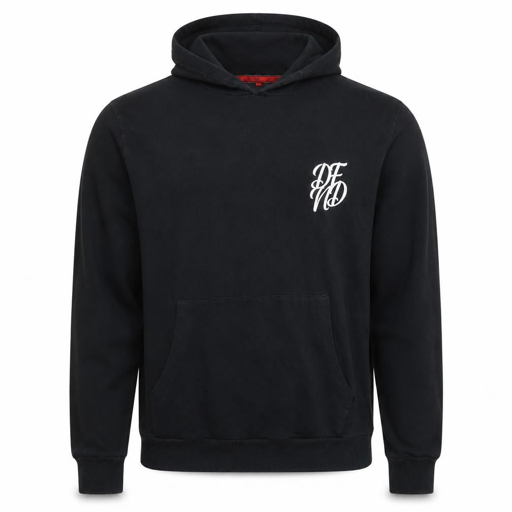 DFND Mens Black Polyester Pullover Hoodie Size XL