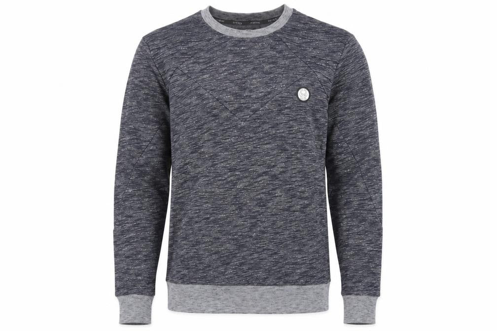 Intense Mens Blue Cotton Pullover Sweatshirt Size S