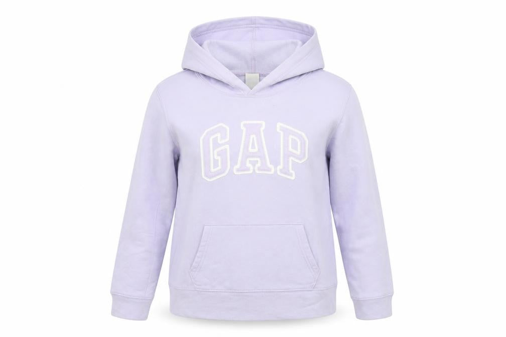 Gap Womens Purple Cotton Pullover Hoodie Size S Pullover - Embroidered Logo