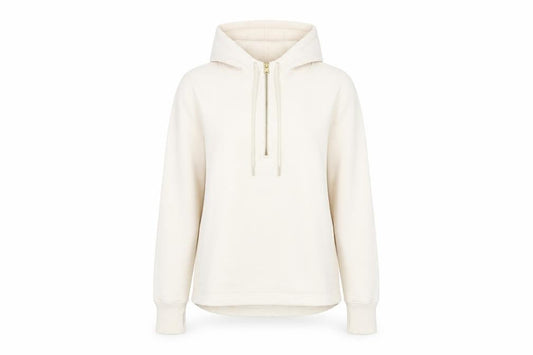 Athleta Womens Ivory Polyester Pullover Hoodie Size S Zip