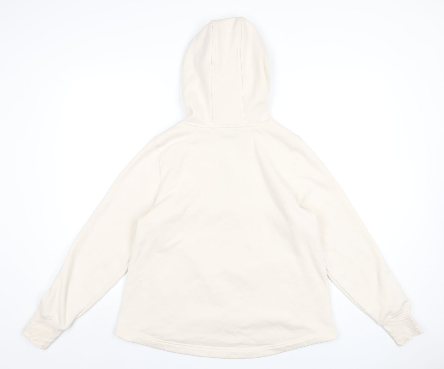 Athleta Womens Ivory Polyester Pullover Hoodie Size S Zip